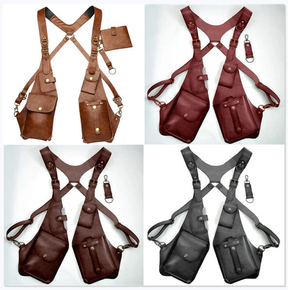 Anti-theft Harness in pure leather 11 New Pure Leather Anti-theft Harness – Stylish Security
